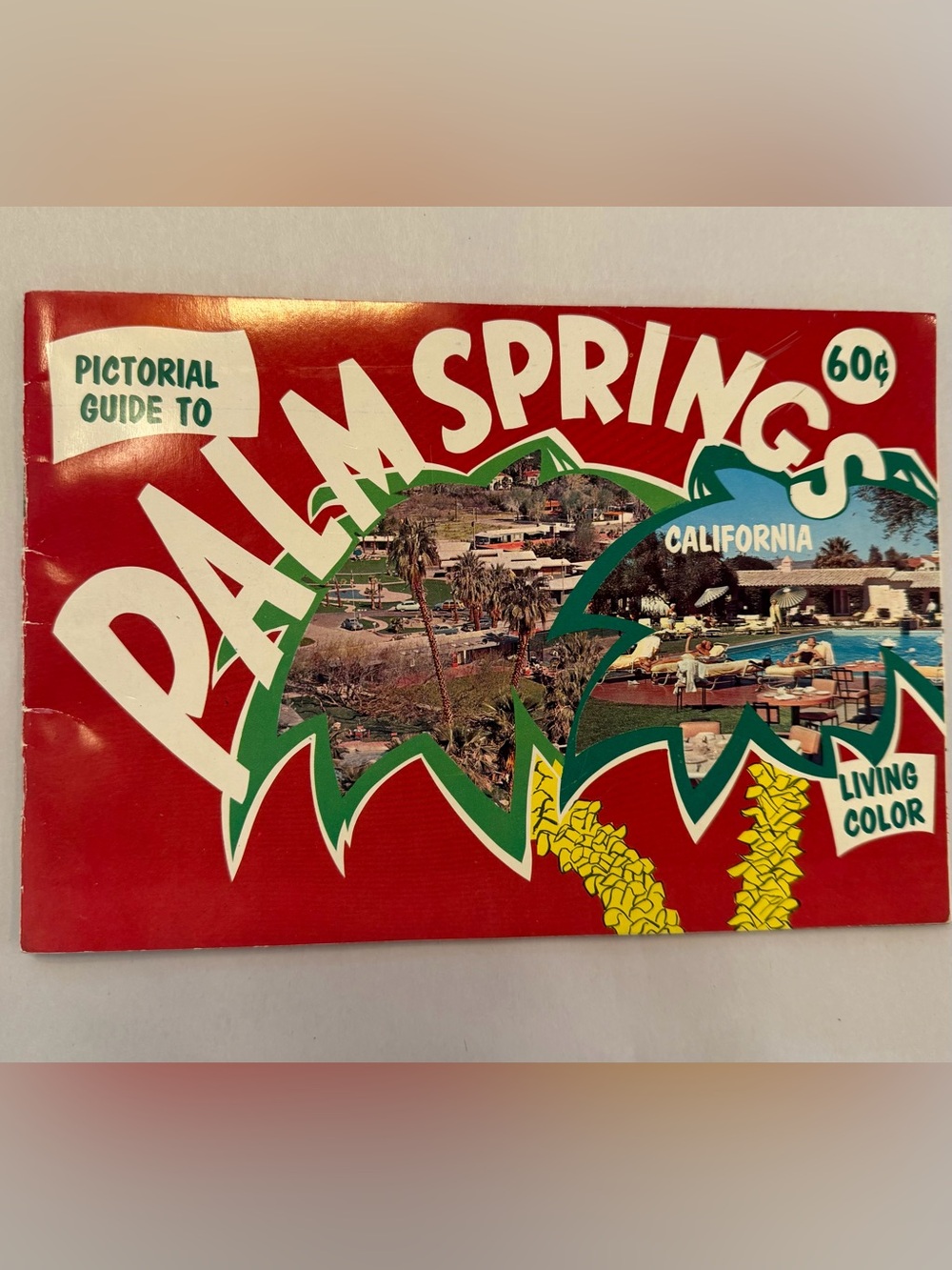 Vintage 1965 Pictorial Guide to Palm Springs California MCM Retro Travel Book